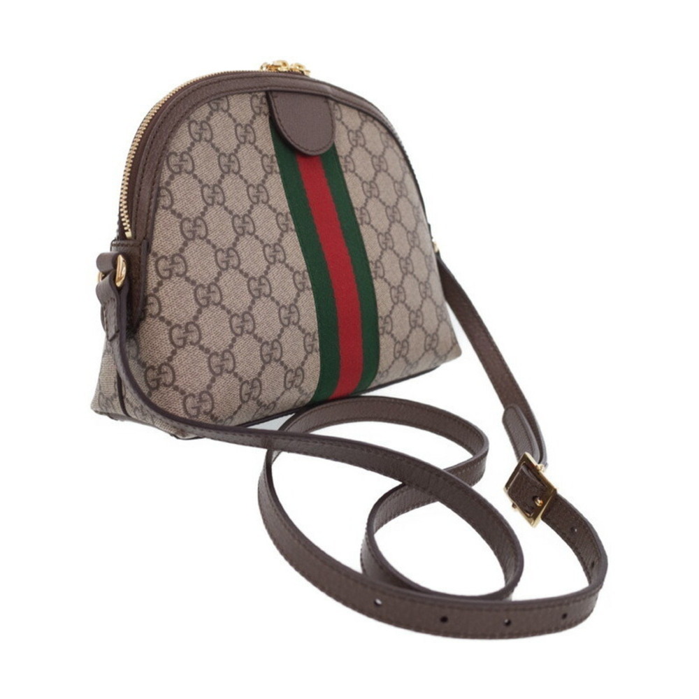 Gucci GG Canvas Ebony Beige Ophidia Brown Supreme Bag Shoulder